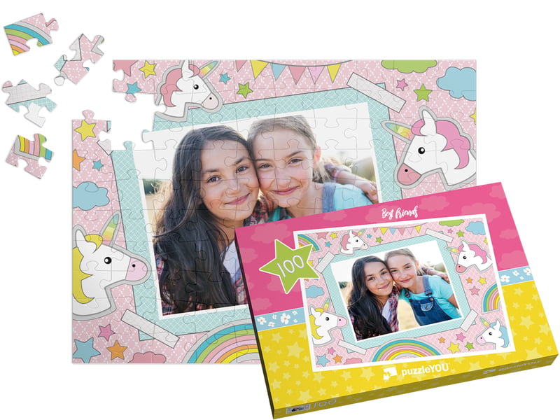 Puzzle photo finalisé 100 pièces avec boîte pour puzzle