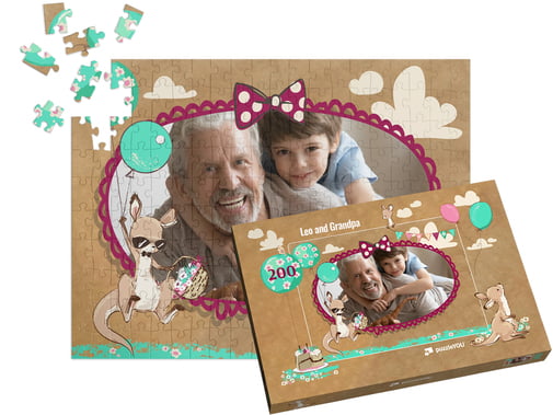 Puzzle photo finalisé 200 pièces avec boîte pour puzzle