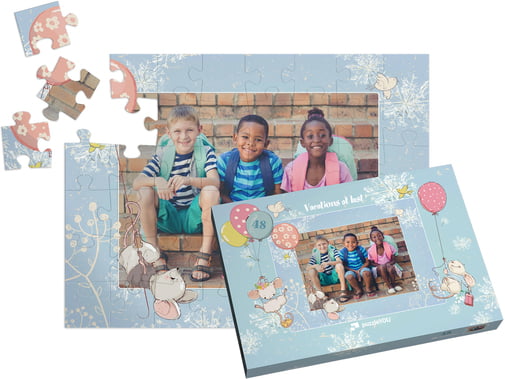 Puzzle photo finalisé 48 pièces avec boîte pour puzzle