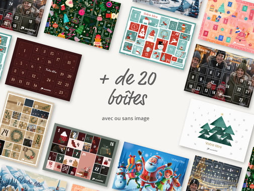 Plus de 20 boîtes, avec ou sans motif